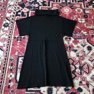 Theory cowl neck kimono sleeve wool sweater dress (Small)